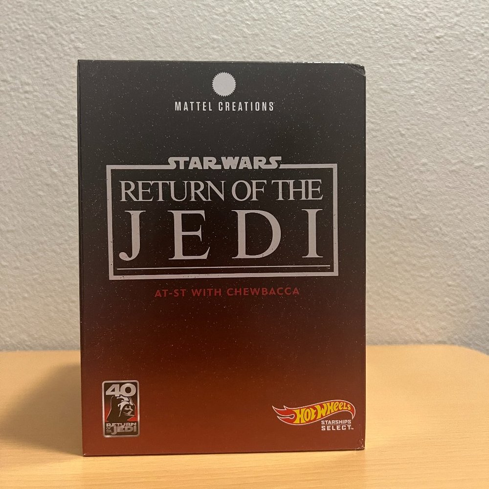 Star Wars Hot Wheels Return of the Jedi AT-ST with Chewbacca Mattel Creations